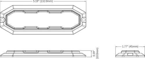 Miniatura 7 de UT01 Luz estroboscópica de emergencia para montaje en superficie, foco de advertencia [Clase SAE 1] [Doble color] [IP68] para vehículos