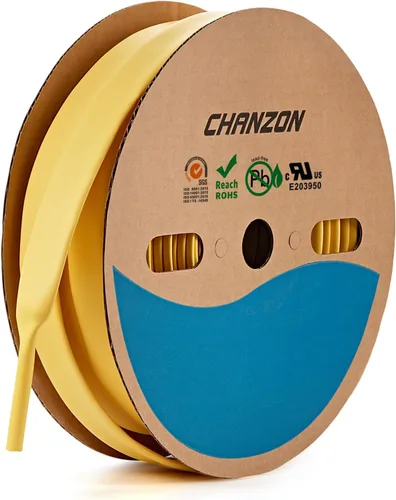 Miniatura 110 de Chanzon - Tubo termorretráctil de relación 3:1, 1-1/4" (30mm), grado marino, con revestimiento adhesivo impermeable, rollo de 4 pies