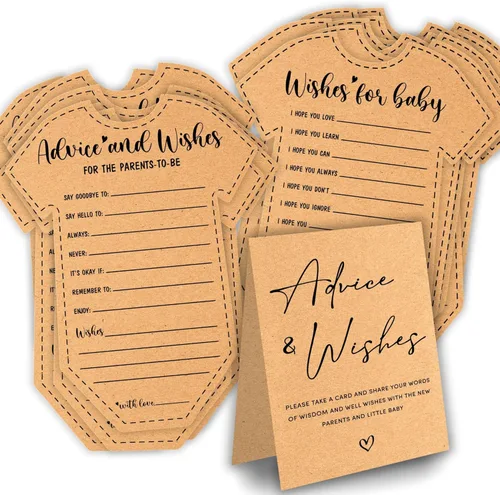 Tarjetas de consejos de Stofinity para Baby Shower para futuros padres - 50 tarjetas de consejos para Baby Shower para ideas, tarjetas de consejos y