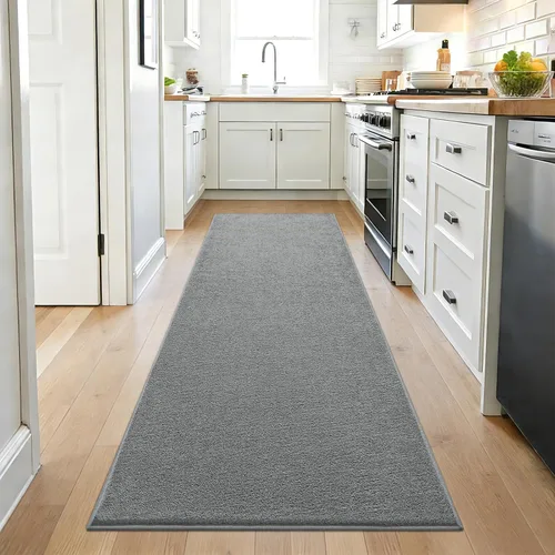 Miniatura 34 de ISEAU Alfombra de pasillo de 2 x 4 pies para pasillo, alfombra de espuma viscoelástica suave con parte inferior de agarre de silicona antideslizante