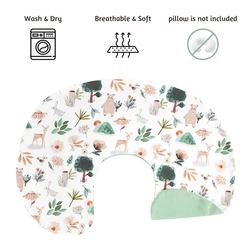 Miniatura 2 de Funda de almohada de lactancia, 1 unidad, funda de almohada de lactancia extraíble para almohadas de lactancia, funda súper suave y cómoda