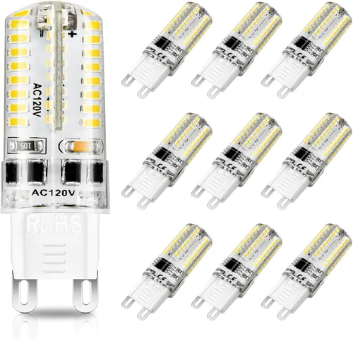 Miniatura 8 de Bombilla LED G9 regulable, 4 W (equivalente a halógeno de 35 W), bombilla G9, blanco ultra cálido de 2700 K, bombilla CRI80, base G9