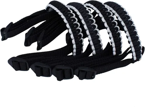 Miniatura 20 de BubbasGarageTv - Asas reversibles de Paracord para Jeep Wrangler - Verde lima y negro - Elige tus pares