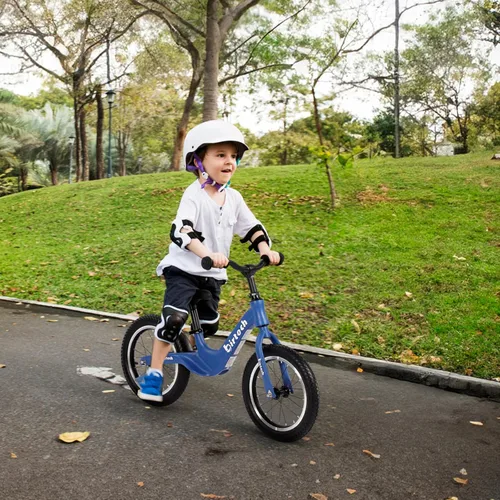 Miniatura 3 de Bicicleta de equilibrio para niños y niñas de 3, 4, 5, 6 años, neumáticos de aire con marco de aleación de magnesio, ligera, sin pedales, bicicleta