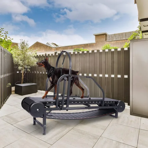 Cinta de correr para perros grandes no motorizada con podómetro, caminadora ancha para correr, autoalimentada con freno, inclinación de 5 niveles,