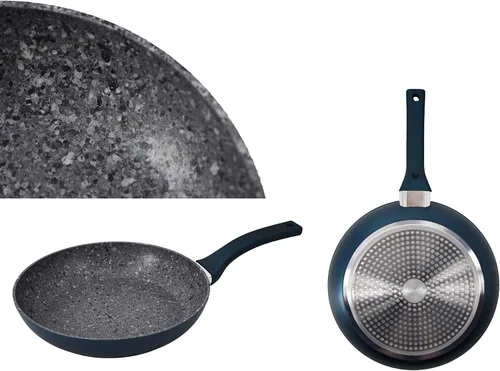 Miniatura 4 de Uniware Sartén antiadherente de aluminio con parte inferior de inducción, revestimiento de granito de 3 capas, 3 variantes de tamaño (11 pulgadas)