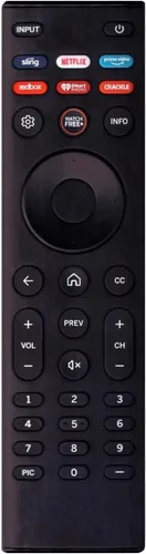 XRT140 - Control remoto compatible con todos los televisores universales VIZIO SmartCast con Sling Netflix Prime Video redbox iHeart Radio Crackle