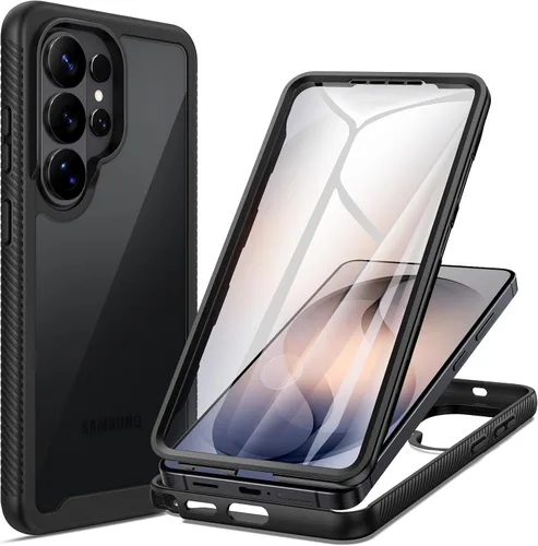 Miniatura 16 de seacosmo Diseñada para funda de teléfono Galaxy A14 5G, cubierta de cuerpo completo a prueba de golpes, con protector de pantalla integrado, funda