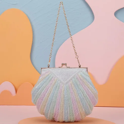 Miniatura 7 de Fawziya Pearl Clutch para Boda Noche Bolsa Formal