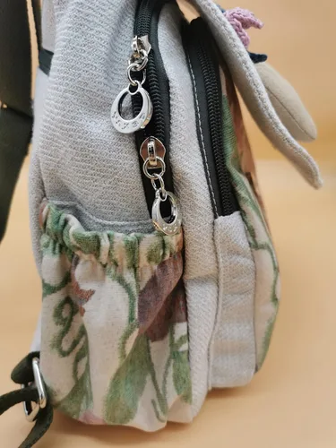 Miniatura 75 de HUANGGUOSHU Mochila de algodón tejida de algodón bohemio con bordado de lona estilo bohemio con múltiples bolsillos retro linda mochila cartera