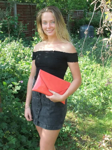 Miniatura 2 de LONI Bolso de embrague metálico grande con estilo para mujer, bolso de hombro para boda, fiesta, baile de graduación