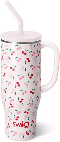 Miniatura 30 de Swig Life - Taza Mega de 40 onzas, Taza de 40 oz con asa y pajita, apta para portavasos, apta para lavavajillas, taza aislante extra grande