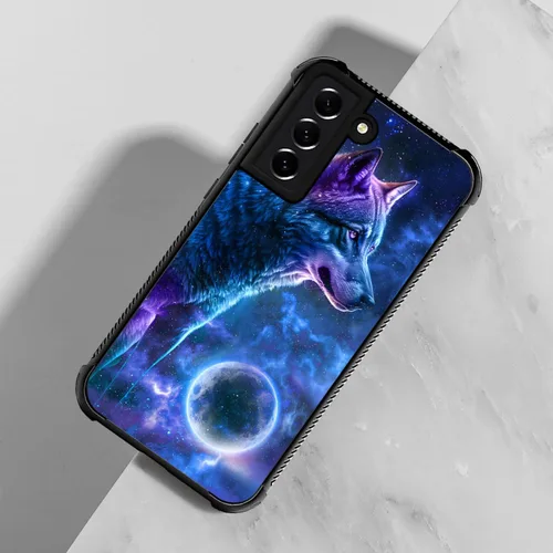 Miniatura 122 de CARLOCA Funda compatible con Samsung Galaxy S22 Ultra, diseño gráfico de Star Howling Wolfs Samsung Galaxy S22 Ultra, diseño gráfico, a prueba