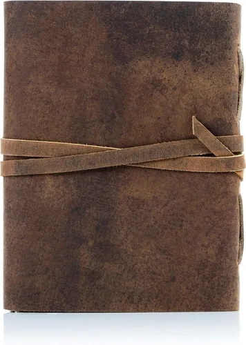 Miniatura 4 de Diario de cuero hecho a mano con papel forrado y lujosa pluma Cuaderno de escritura diario Cuaderno diario encuadernado para hombres y mujeres