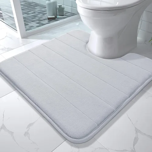 Miniatura 48 de Yimobra Tapete de baño de espuma viscoelástica, súper suave, absorbente, antideslizante, de secado rápido, lavable a máquina, tapete para bañera