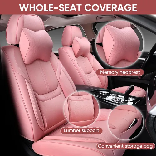 Miniatura 2 de Fundas de Asiento de Automóvil Accesorios Asiento Delantero Protector de Cojín de Cuero Transpirable Impermeable Funda de Asiento para Automóviles