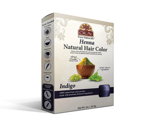 Miniatura 6 de Okay Pure Naturals Tinte para el cabello con henna herbaria naranja, tinte totalmente natural, libre de productos químicos nocivos, pigmento