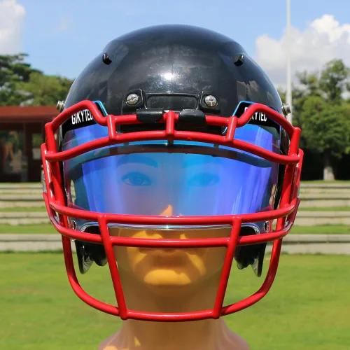 Miniatura 7 de Visera de fútbol GIKYTEC Youth Football Helmet Visera resistente a los arañazos, bloqueo UV, visera de protección facial para casco de fútbol