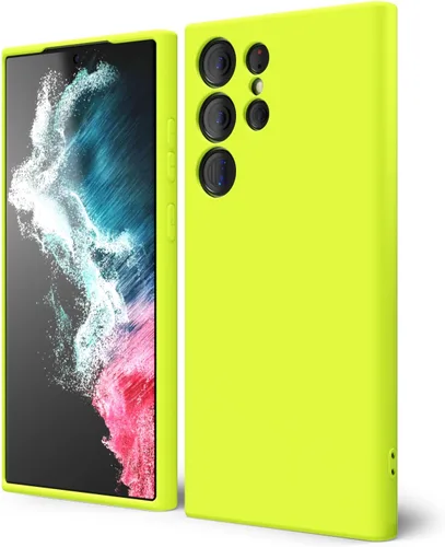Miniatura 403 de oakxco Funda para teléfono Samsung Galaxy S21 Ultra con agarre de silicona líquida, bonita funda delgada y delgada de goma suave de TPU lisa