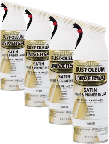 Miniatura 75 de Rust-Oleum 245197 Pintura en aerosol universal para todas las superficies, 12 onzas, negro satinado