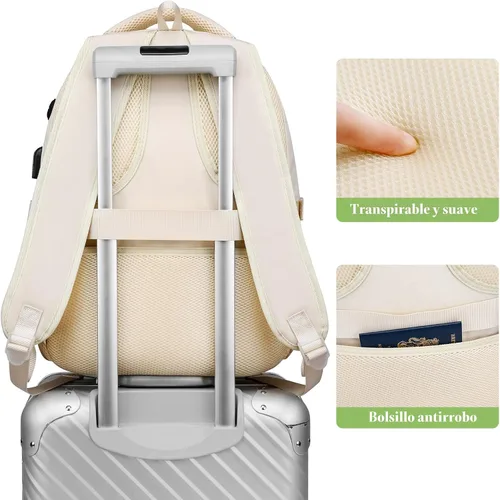 Miniatura 5 de kadilong Mochila escolar para adolescentes y niñas, lindas mochilas para mujeres, mochila estética para laptop, mochila para la escuela secundaria