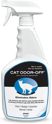 Thornell Cat Odor-off: Eliminador de olores en aerosol para gatos, eliminador de olores de mascotas para el hogar, espray eliminador de olores de