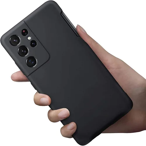 Miniatura 2 de Funda para Galaxy S21 Ultra con soporte para bolígrafo S, silicona líquida con ranura para lápiz capacitivo (bolígrafo no incluido), protección Negro