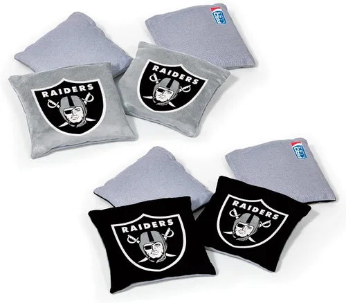 Miniatura 28 de Wild Sports - Bolsas de frijoles de doble cara de fútbol americano profesional de la NFL, 8 unidades, bolsas de lanzamiento de primera calidad