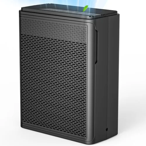 YARIKI Purificadores de aire para el hogar y mascotas, cubre hasta 1500 pies cuadrados, filtro H13 HEPA con pre-filtro lavable, limpiador de aire