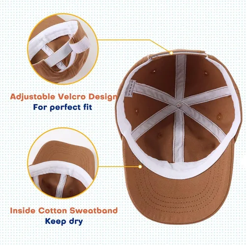 Miniatura 17 de Peecabe Gorra de béisbol para niños pequeños, unisex, de algodón, ajustable, para bebés, niños, gorra de béisbol para niñas de 1 a 5 años