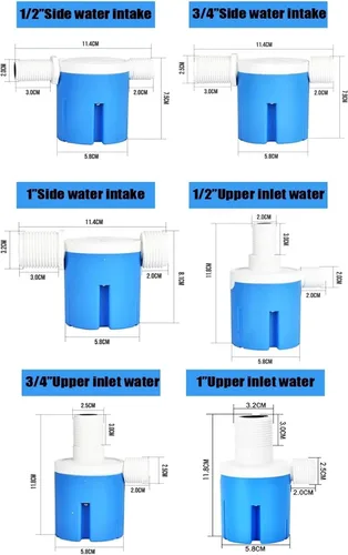 Miniatura 5 de Válvula de control automático de nivel de agua de 1/2 pulgada, 3/4 pulgadas, 1 pulgada, válvula de bola flotante, tanque de torre, interruptor