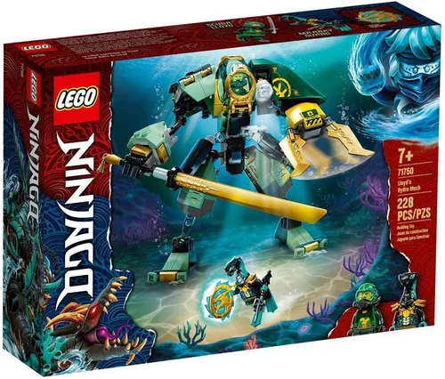 LEGO NINJAGO Lloyd's Hydro Mech 71750 Kit de construcción, juego submarino con NINJAGO Lloyd y Mech; acción de juego de rol para niños y niñas a