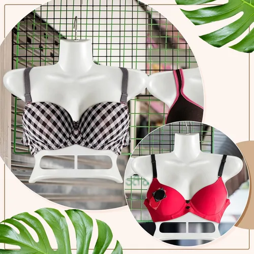 Miniatura 6 de Suzile Maniquí femenino de 12 piezas, espalda hueca, apilable, forma de vestido, colgador de maniquí superior, torso para mujer, con ganchos