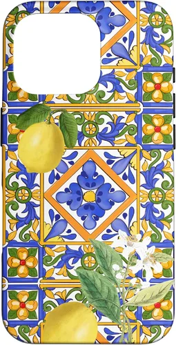 Miniatura 20 de Sicilian,Italian,Summer,Tiles,Citrus,Mosaic,Majolica Art Case for iPhone 17