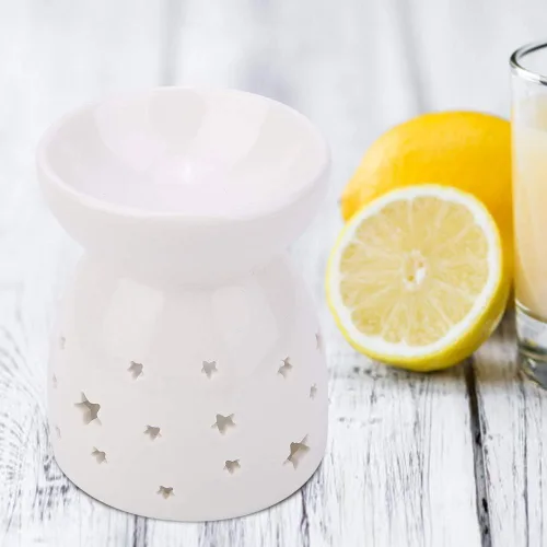 Miniatura 5 de Horno de cera, calentador de horno de aceite de cerámica para hornos de cera perfumada, soporte de luz de té, lámpara de fragancia nocturna