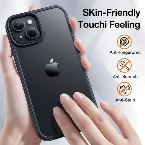 Miniatura 5 de Yriklso Funda para iPhone 15, a prueba de golpes para iPhone 15, protección contra caídas de grado militar, carcasa protectora rígida delgada