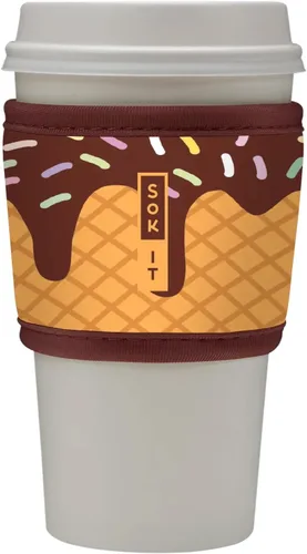 Miniatura 18 de Sok It HotSok Coffee & Tea - Funda de neopreno con aislamiento reutilizable (floral abstracto)