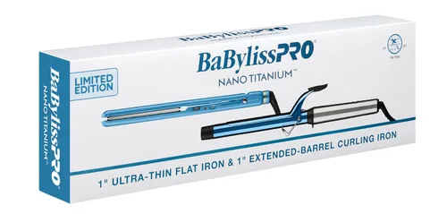 Miniatura 3 de BabylissPRO Nano Titanium Ultra-Thin Hair Straightener, Professional Flat Iron, 5-Inch Extended Plates for Faster Straightening, for All Hair Types