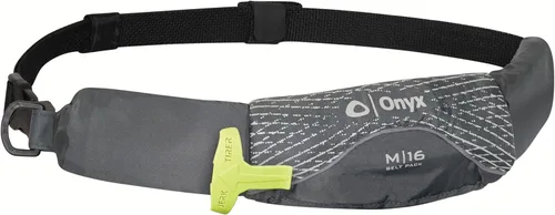Onyx M-16 - Paquete de cinturón inflable manual, aprobado por la Guardia Costera de los Estados Unidos, perfil bajo, diseño compacto, aprobado para