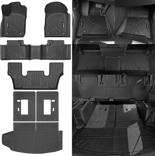 Miniatura 22 de Alfombrillas de piso Naibeve para Ford Edge 2015 2016 2017 2018 2019 2020 2021 2022 2023 2024 2025 - Ajuste personalizado para todo clima