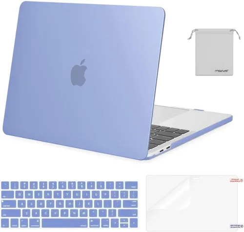 Miniatura 28 de MOSISO - Carcasa rígida de plástico, cubierta de teclado, protector de pantalla y bolsa de almacenamiento para MacBook Pro 13 pulgadas/33 cm Azul