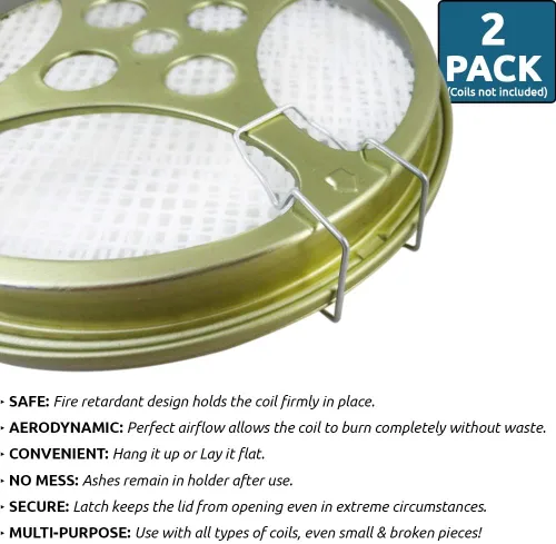 Miniatura 4 de W4W Soporte portátil de bobina de mosquitos, bobina de mosquitos y quemador de incienso para uso al aire libre, lado de la piscina, patio, cubierta