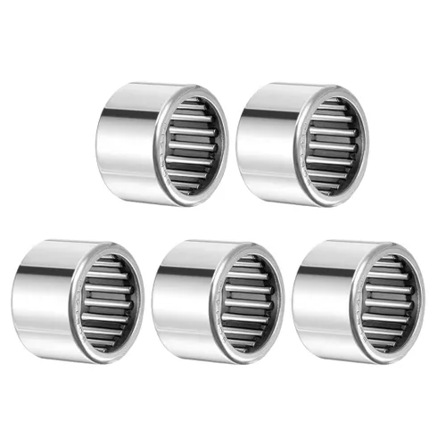 Miniatura 20 de uxcell SCE68 Rodamientos de agujas 3/8-pulgadas de diámetro 9/16-pulgadas de diámetro exterior 1/2-pulgada de ancho Acero cromado Extremo abierto 5