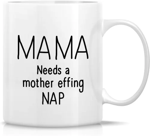 Miniatura 51 de Retreez - Taza divertida con texto en inglés "Mum Well Done I'm Awesome", 325 ml, tazas de café de cerámica, mensaje divertido, sarcástico
