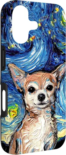 Miniatura 3 de Aja - Funda para iPhone 17, diseño de perro de noche estrellada, color marrón