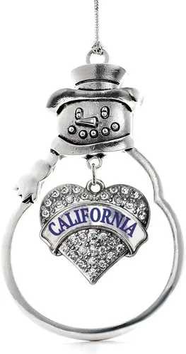 Miniatura 22 de Inspired Silver - Big Sis - Adorno de Navidad plateado - Adorno de árbol de Navidad con dije de corazón con circonita cúbica - Decoración colgante