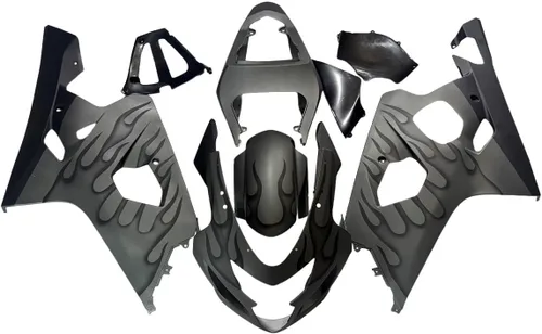 Miniatura 32 de Kit de carenado de plástico ABS para Suzuki 2004 2005 GSXR600 GSXR750 K4, carenados de inyección, kit de carrocería completa Rojo Negro