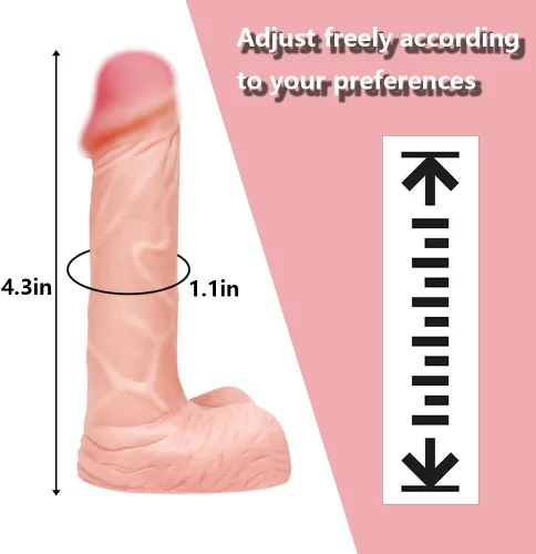 Miniatura 2 de Consolador pequeño realista de 4 pulgadas, tapón anal para principiantes, consolador anal suave con eje curvo y bolas, juguete sexual anal