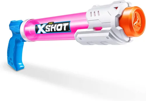 Miniatura 3 de XSHOT Water Warfare - Remojador de tubo pequeño (paquete de 4) por ZURU Super Soaking Pump Action, paquete de fiesta en la piscina, llena hasta 12.8