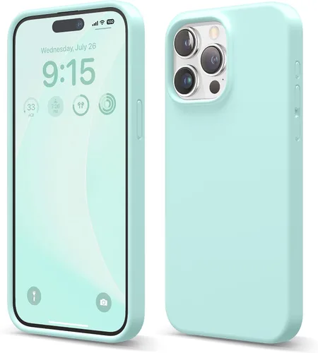 Miniatura 12 de elago Funda compatible con iPhone 15 Pro Max, de silicona líquida, funda protectora de cuerpo completo, a prueba de golpes, funda delgada